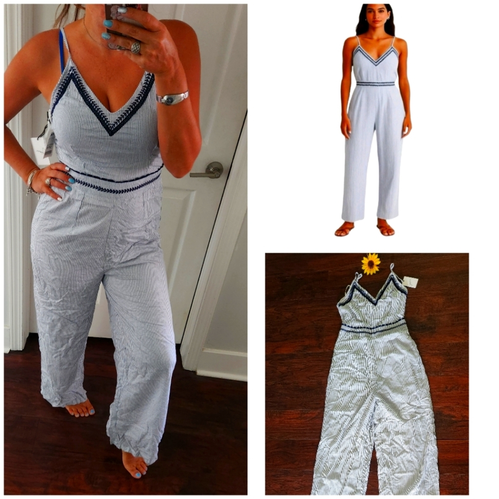 Jopna Women's Striped Jumpsuit 🩵NEW !